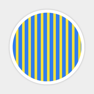 Achelous | Yellow and Blue Stripes Pattern Magnet